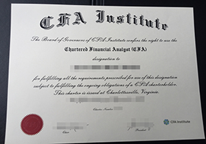 CFA certificate