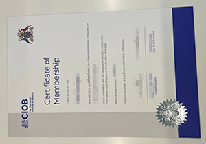 CIOB certificate