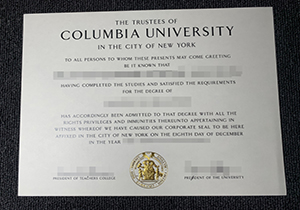 Columbia University degree