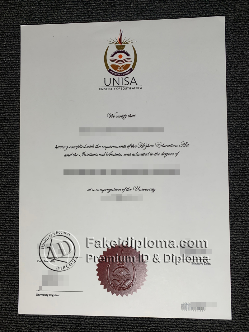 How to Order fake University of South Africa diplomas?