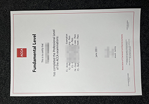 ACCA certificate