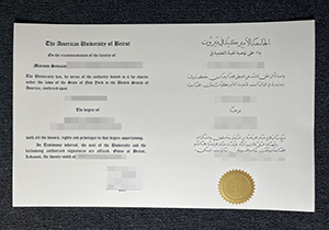 American University of Beirut diploma