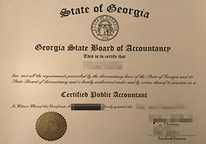 Georgia State Board of Accountancy CPA certificate