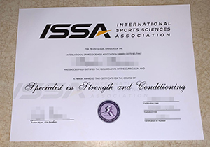 ISSA personal training certificate