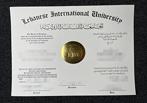 Lebanese International University diploma