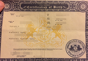 Pennsylvania birth certificate-1