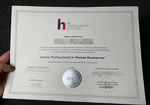 HRCI SPHR certificate