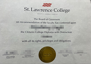 St. Lawrence College diploma