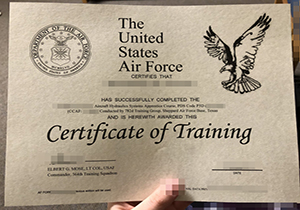 USAF certificate