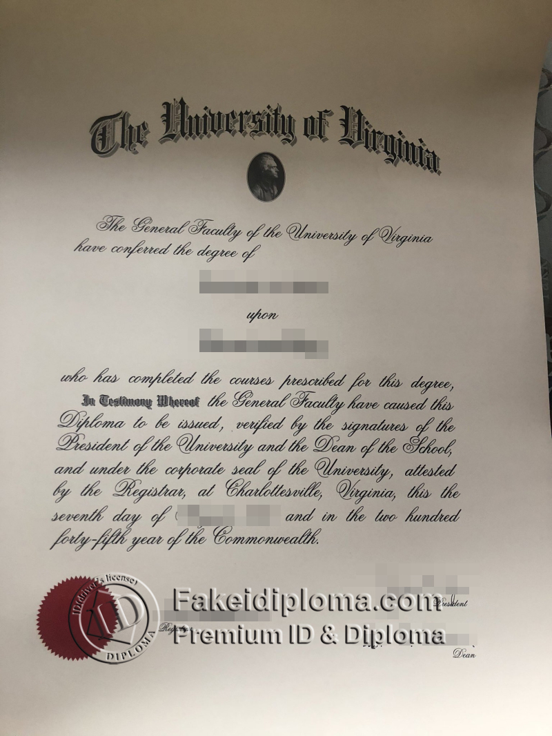 University of Virginia diploma, buy UVa degree certificate