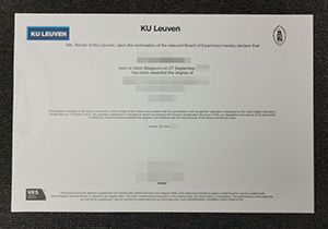 KU Leuven diploma