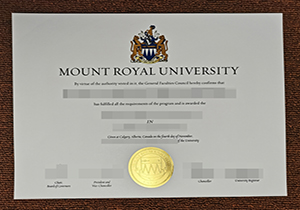 Mount Royal University diploma