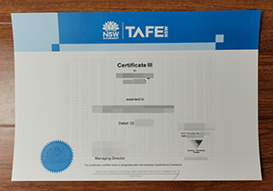 fake TAFE NSW certificate