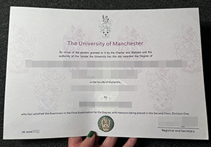 The University of Manchester diploma