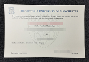 The Victoria University of Manchester degree