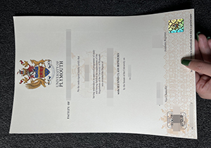 University of Plymouth degree