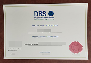 Dublin Business School degree copy