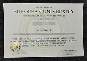 European University degree