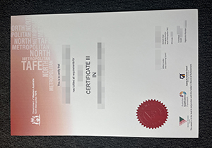 North Metropolitan TAFE certificate