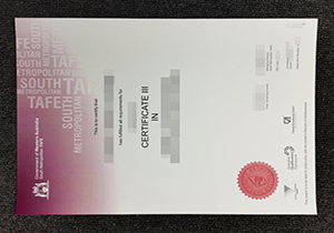 South Metropolitan TAFE certificate