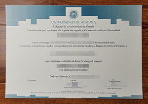 Universidad de Almería diploma