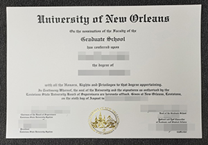 University of New Orleans degree