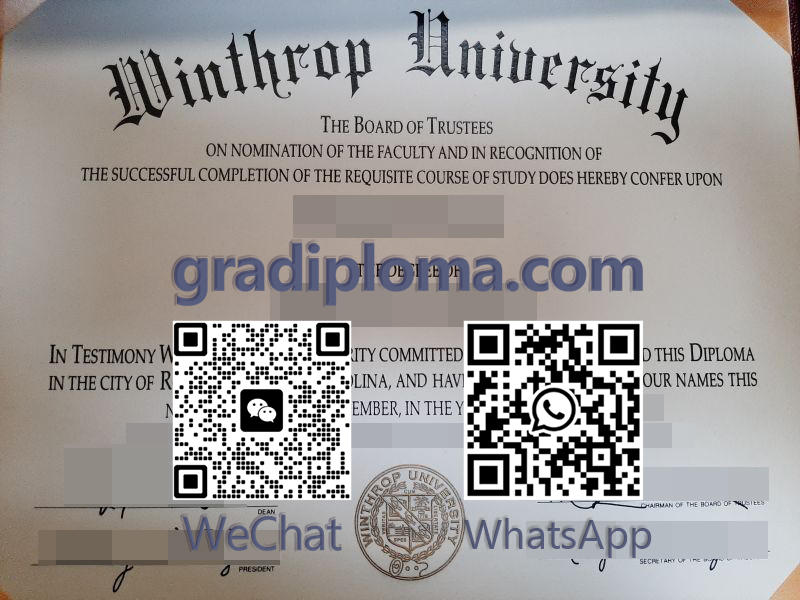 Winthrop University degree