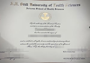 A.T. Still University diploma