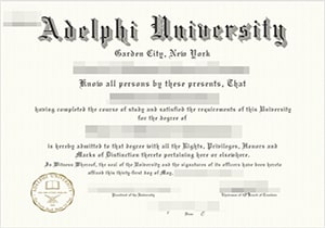 Adelphi University diploma