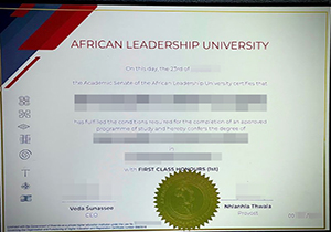 African Leadership University degree