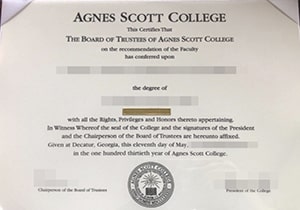 Agnes Scott College degree