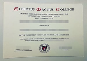 Albertus Magnus College diploma