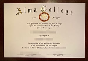 Alma College degree