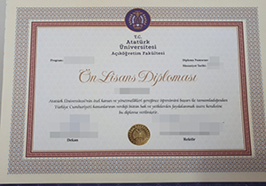 Atatürk Üniversitesi diploma