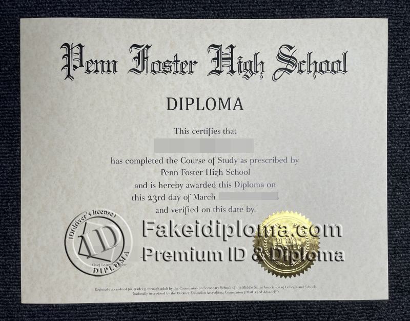 How to buy a Penn Foster High School diploma certificate?