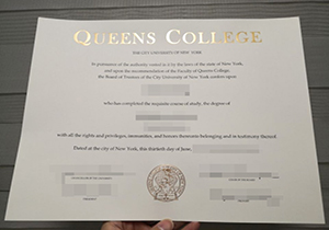 Queens College diploma