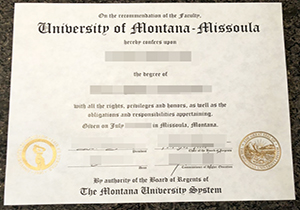 University of Montana degree