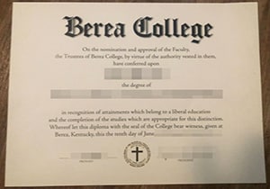 Berea College diploma