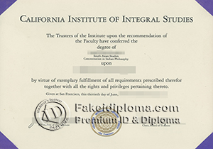 California Institute of Integral Studies degree