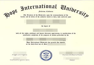 Hope International University degree