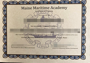 Maine Maritime Academy diploma