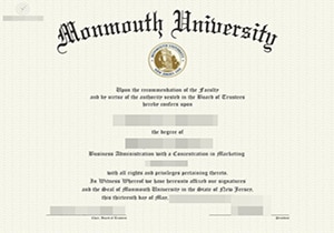 Monmouth University diploma