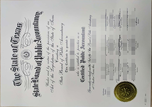 Texas CPA Certificate