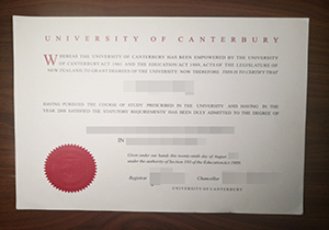 University of Canterbury degree