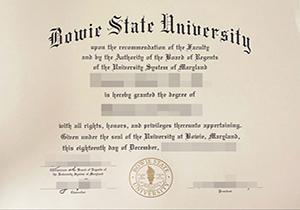 Bowie State University diploma-1