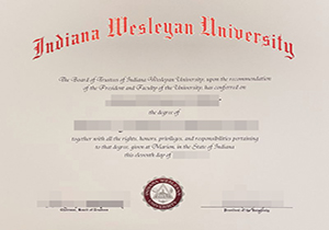 Indiana Wesleyan University diploma-1