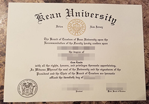 Kean University degree-1