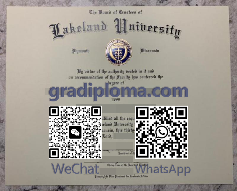 Lakeland University diploma