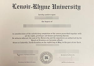 Lenoir-Rhyne University degree-1