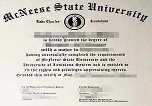 McNeese State University degree-1